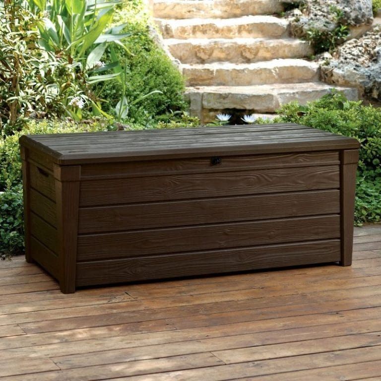 Keter Saxon Storage Box Plastic WoodLook XL Storage Box