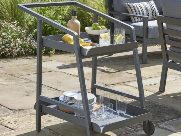 Titchwell Drinks Trolley Grey