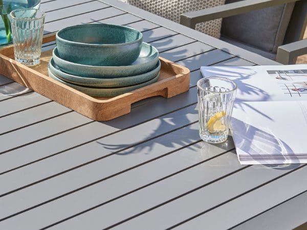 Titchwell Six Seat Dining Set Grey - Image 2