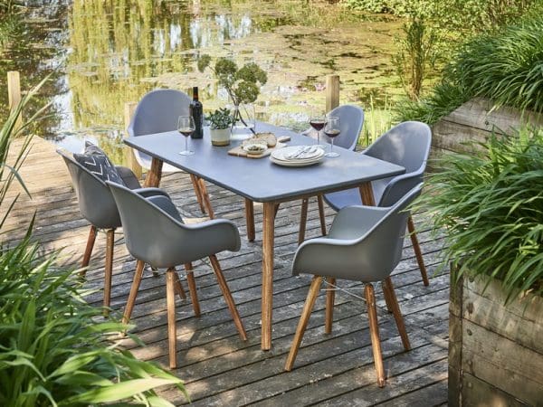 Zari Six Seat Rectangular Dining Set