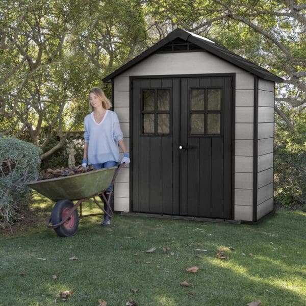 Keter Oakland 7.5x4 Plastic Garden Storage Shed