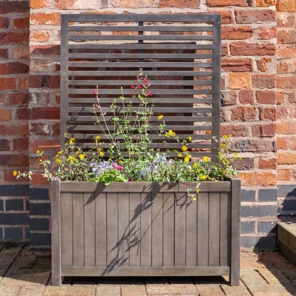 Alderley Grey Planter and Trellis - Image 2