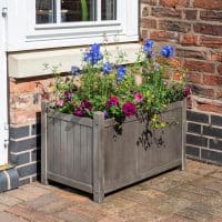 Alderley Grey Rectangular Planter