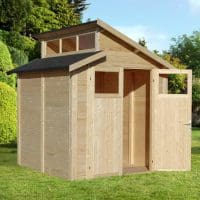 7'x7' Shed With Skylight - Natural