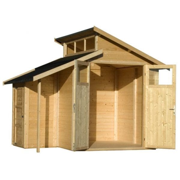 7x10 Shed With Skylight and Store - Natural - Image 3