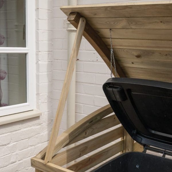 Wooden Triple Bin Store - Image 3