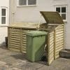 Wooden Triple Bin Store - Image 5