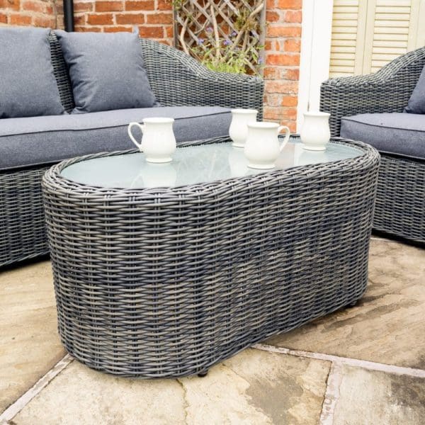 Bunbury Sofa Set  Grey Weave - Image 4