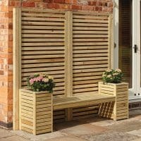 Wooden Planter Seat Set