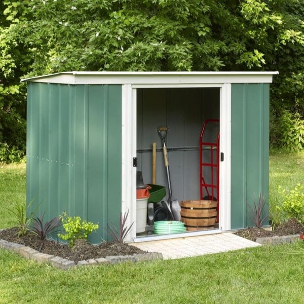 8x4 Greenvale Metal Pent Shed