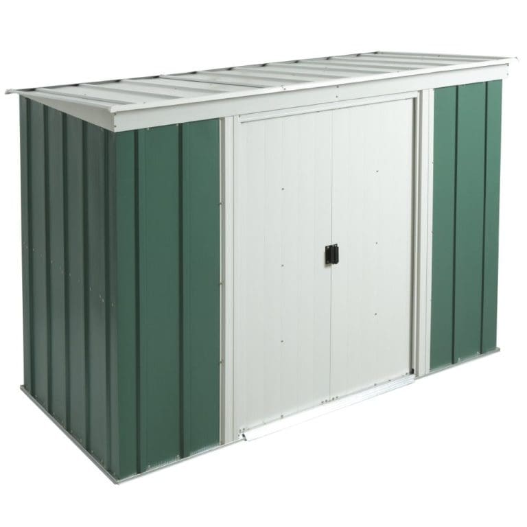 8x4 greenvale metal pent shed