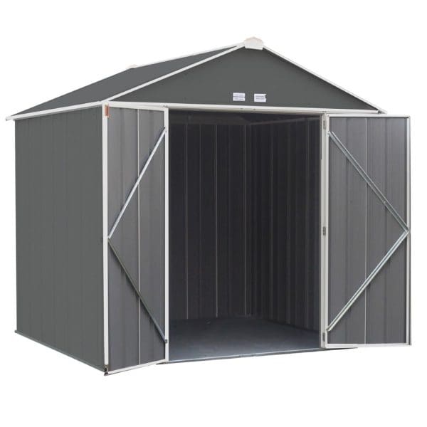8x7 Metal Ezee Shed Grey - Image 2