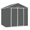 8x7 Metal Ezee Shed Grey - Image 3