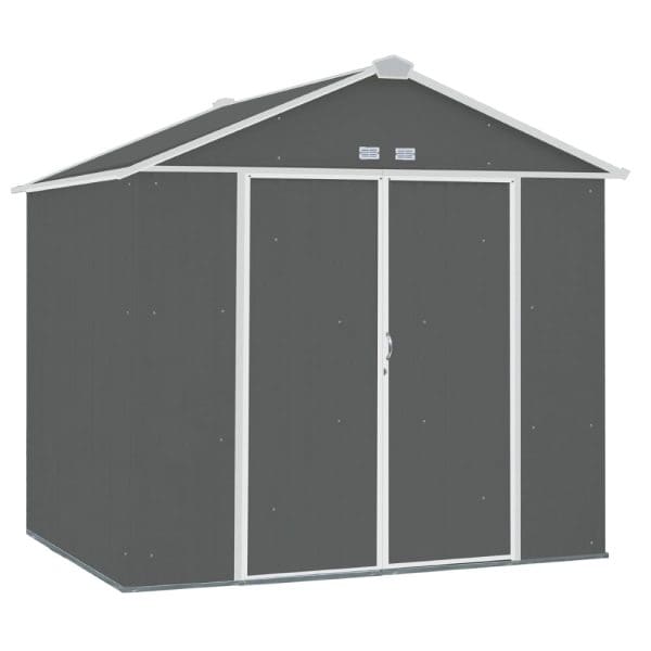 8x7 Metal Ezee Shed Grey - Image 3