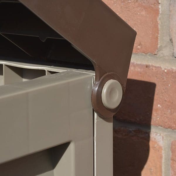 Plastic Storage Box/Bench  Mocha - Image 3