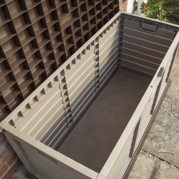 Plastic Storage Box/Bench  Mocha - Image 2
