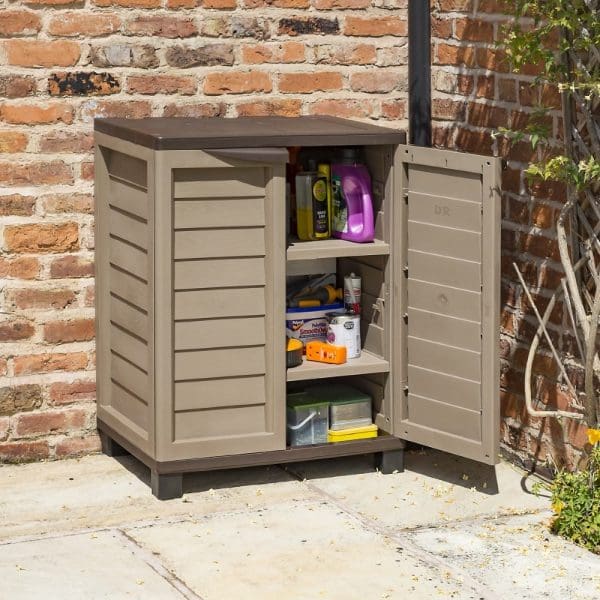 Plastic Utility Cabinet - Mocha - Image 5