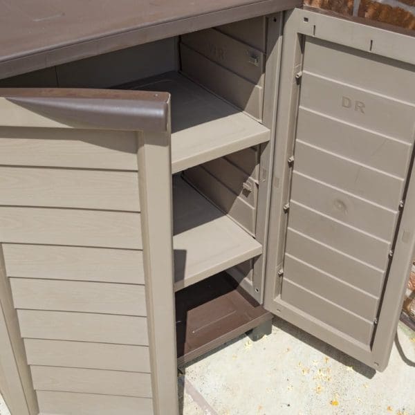 Plastic Utility Cabinet - Mocha - Image 6