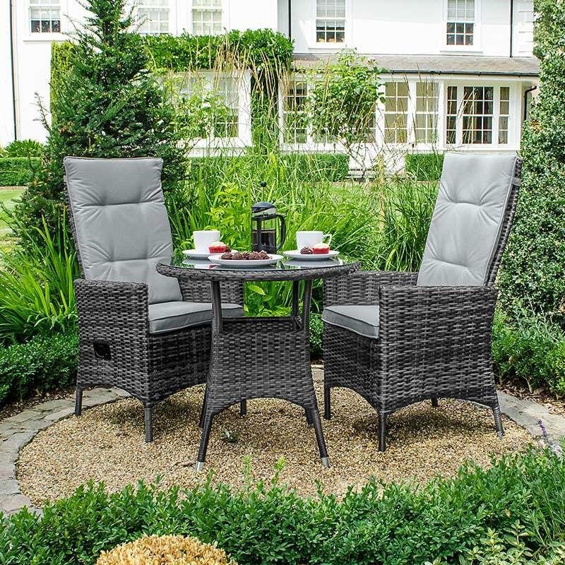 Ruxley 2 Seat Bistro Set Grey
