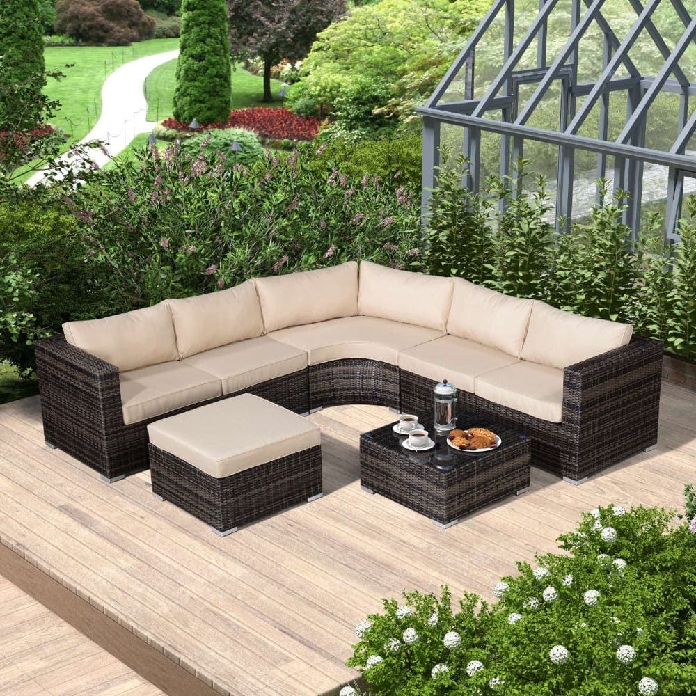 Verona Corner Sofa Set Brown
