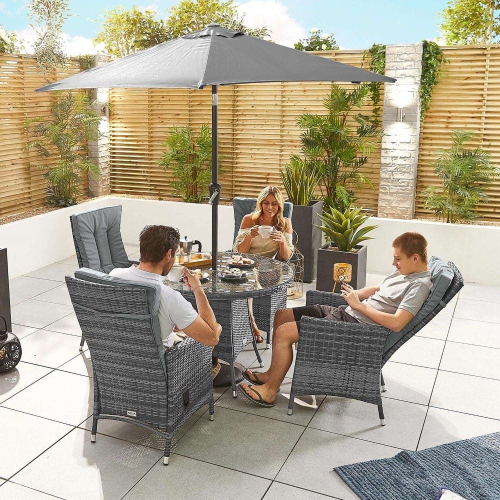 Ruxley 4 seat dining set discount