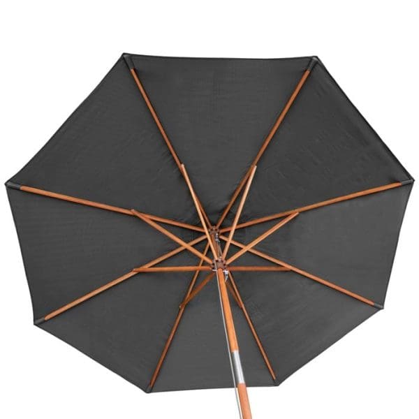 Willington Grey 2.7m Wooden Parasol - Image 2