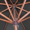 Willington Grey 2.7m Wooden Parasol - Image 3