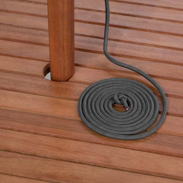 Willington Grey 2.7m Wooden Parasol - Image 5