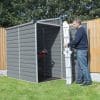 Palram 4x6 Skylight Grey Pent Shed - Image 3
