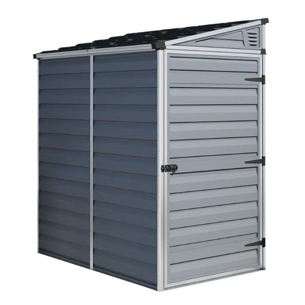 Palram 4x6 Skylight Grey Pent Shed - Image 4