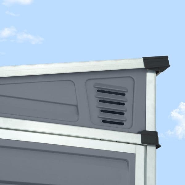 Palram 4x6 Skylight Grey Pent Shed - Image 8