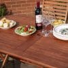 Plumley 6 Seat Dining Set Grey Cushions - Image 4