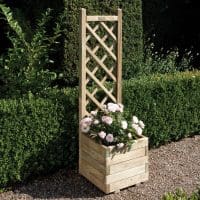 Square Planter and Lattice