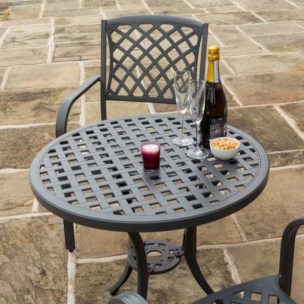 Vienna Aluminium Bistro Set - Image 2