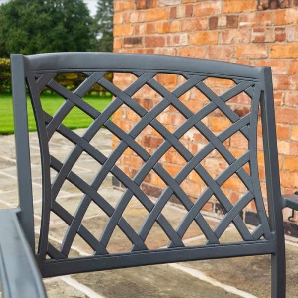 Vienna Aluminium Bistro Set - Image 4