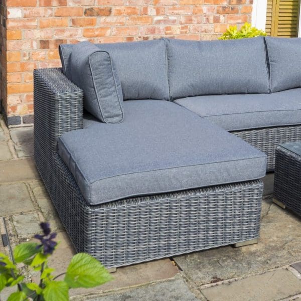 Vienna Lounger Set Grey Weave - Image 3