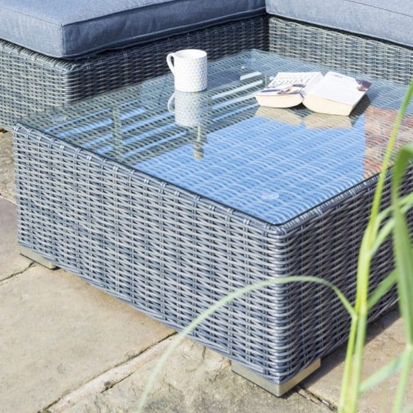 Vienna Lounger Set Grey Weave - Image 4