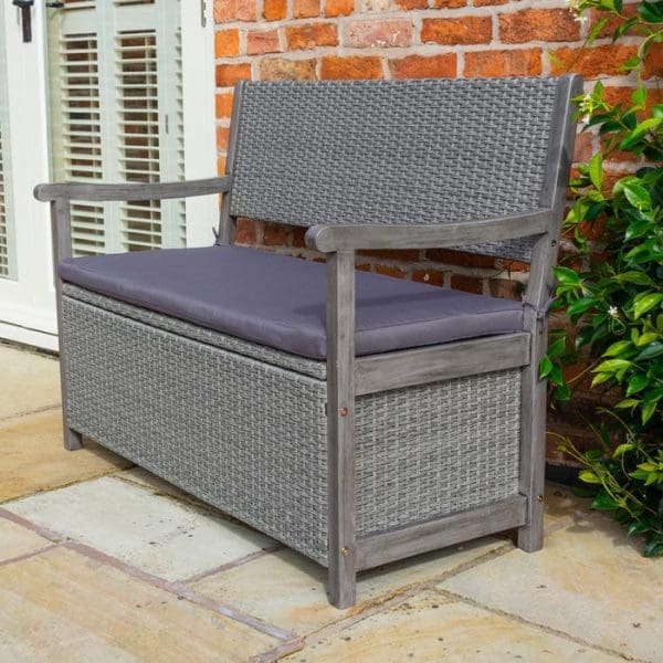 Alderley Rattan Storage Bench - Image 2