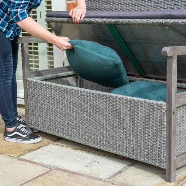 Alderley Rattan Storage Bench - Image 8