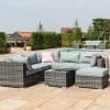 London Corner Sofa Set with Ice Bucket Grey - Image 2