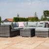 London Corner Sofa Set with Ice Bucket Grey - Image 3