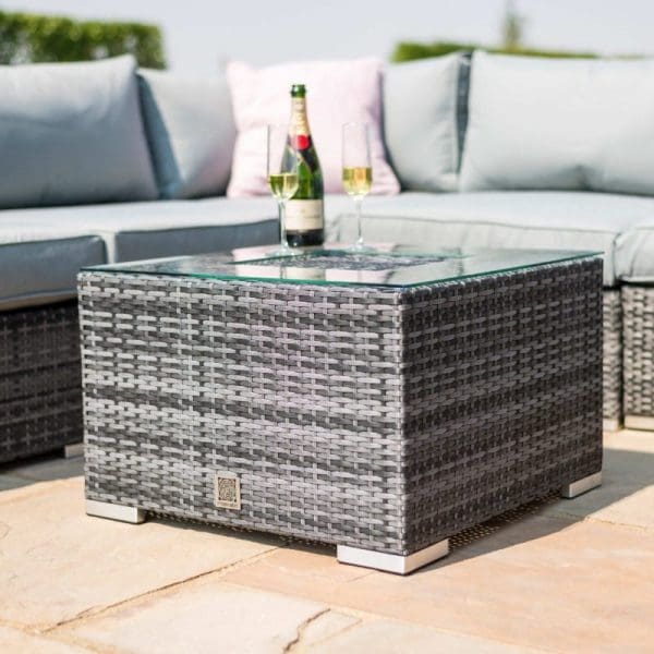 London Corner Sofa Set with Ice Bucket Grey - Image 5