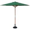 Willington Green 2.7m Wooden Parasol +15Kg Base