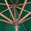 Willington Green 2.7m Wooden Parasol +15Kg Base - Image 3