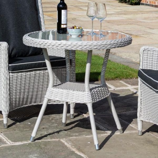 Prestbury Bistro Set Putty Grey - Image 2