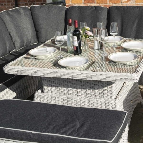 Prestbury Corner Dining Set Putty Grey - Image 3