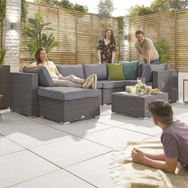 Heritage Chelsea Corner Sofa Set Slate Grey - Image 4