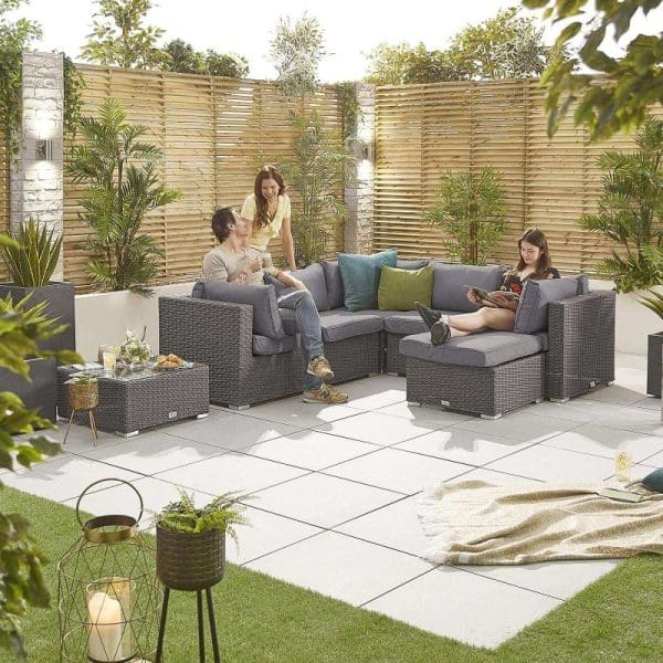 Heritage Chelsea Corner Sofa Set Slate Grey
