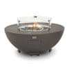 Saturn Round Gas Fire Pit with Cover and Glass Wind Guard Coffee - Image 7