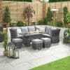 Cambridge RH Reclining Corner Set w/ Rising Parasol Table Grey - Image 6